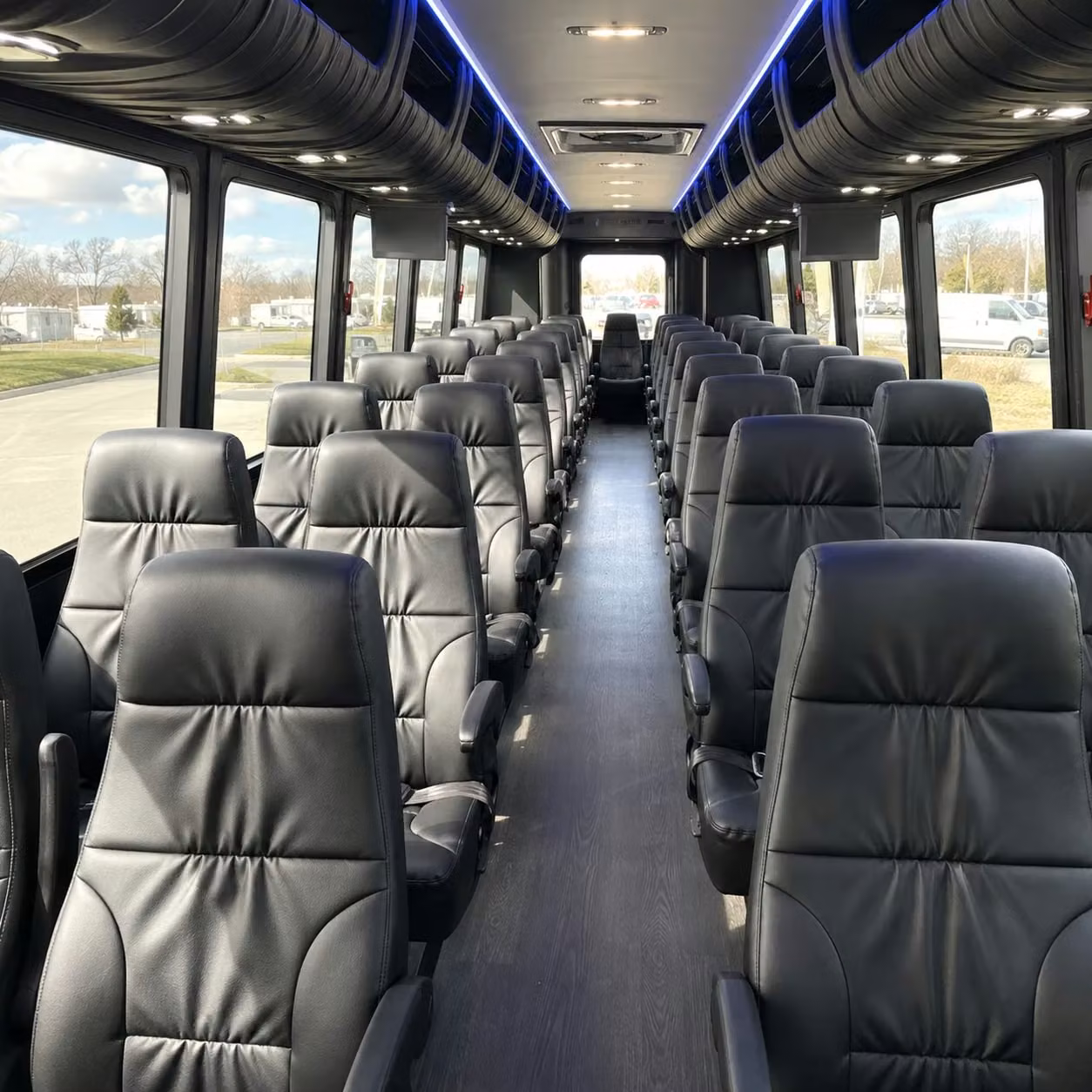 35 passenger minibus interior